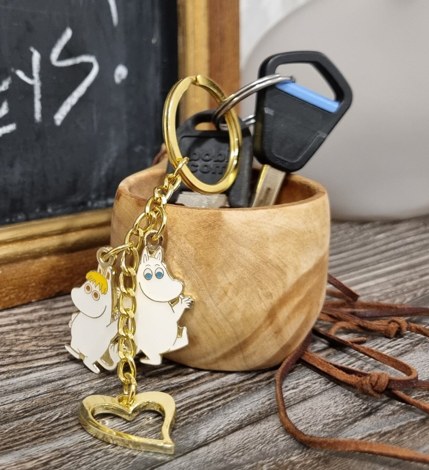 MOOMIN - Moomin Keychain Set - Moomin & Snorkmaiden + Heart