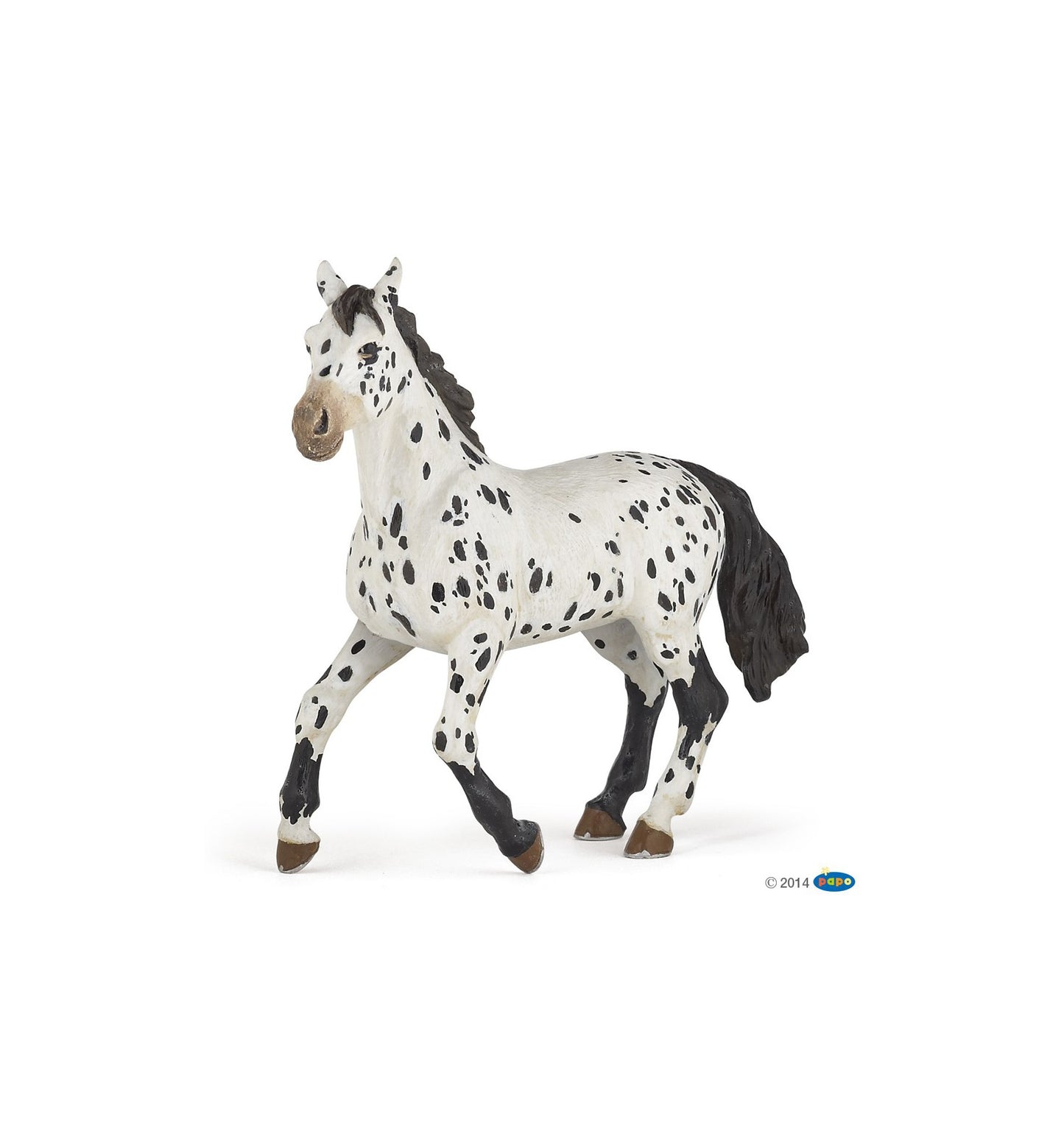 Papo - Appaloosa svart sto