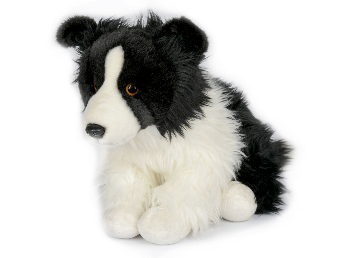 Uni Toys - Border Collie, sittande Gosedjur