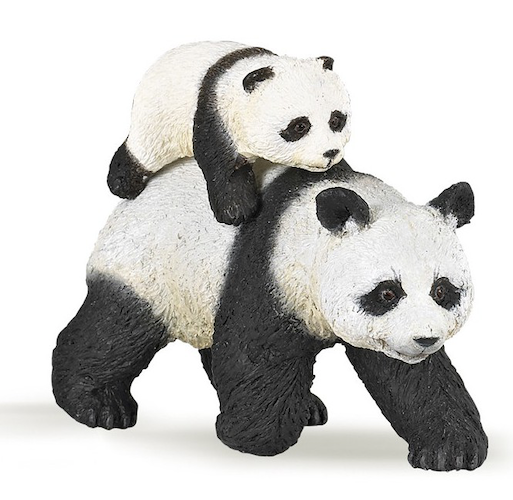 Papo - Panda (jättepanda) med unge