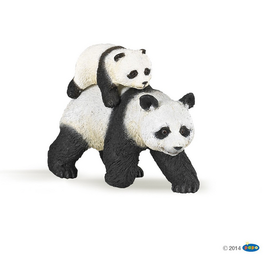 Papo - Panda (jättepanda) med unge