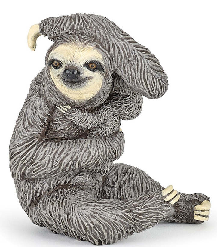 Papo -Sengångare tretåig med unge