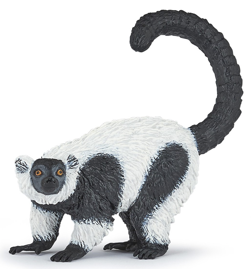Papo - Svartvit vari lemur