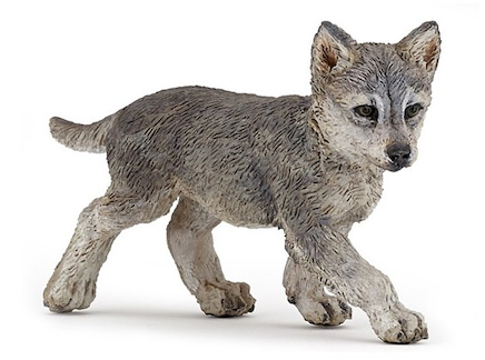 Papo - Gråvarg unge