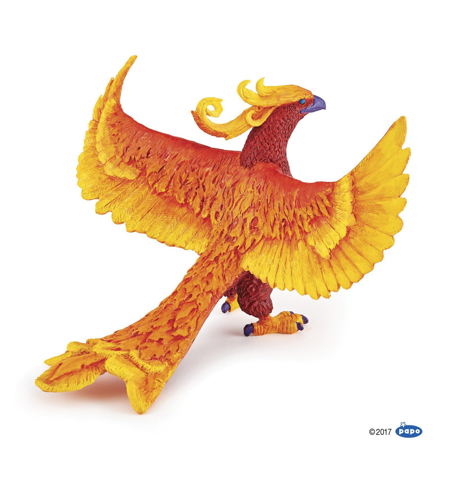 Fågel Fenix orangeröd