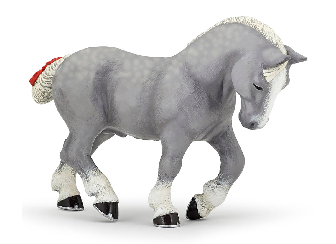 Papo - Percheron grå hingst