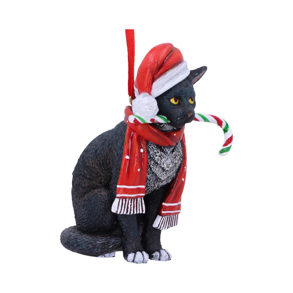 Lisa Parker - Katt med Polkagrisstång - Julgransdekoration