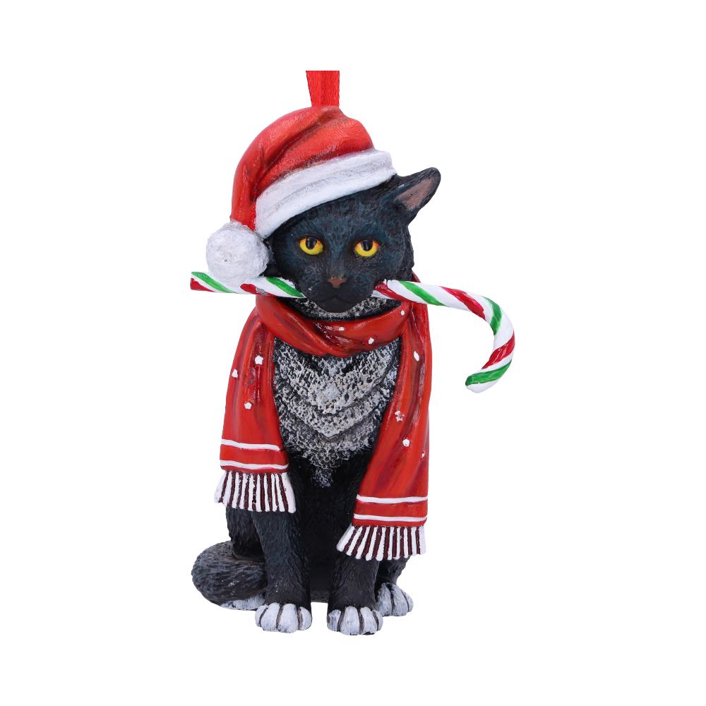 Lisa Parker - Katt med Polkagrisstång - Julgransdekoration