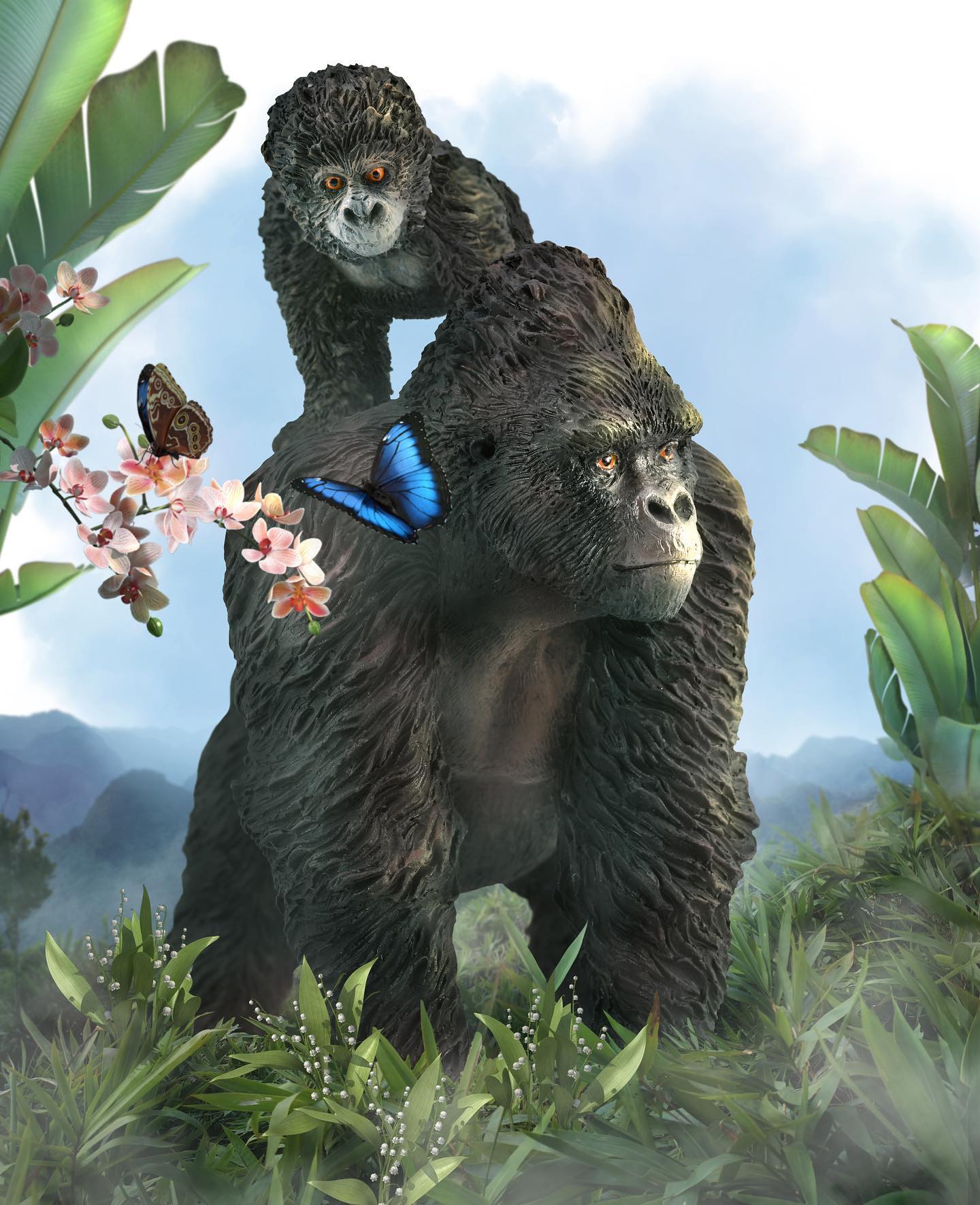 CollectA - Bergsgorilla unge