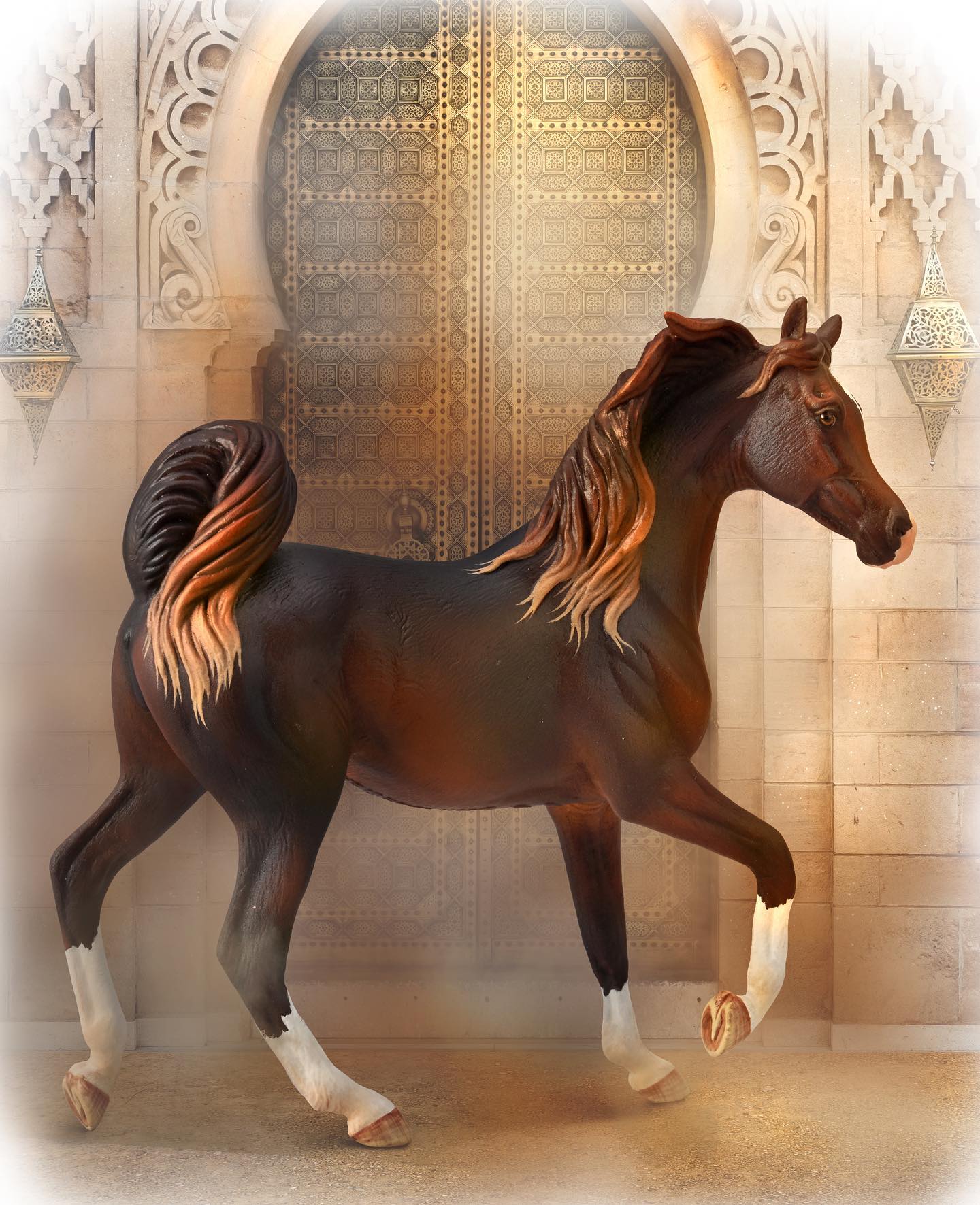 CollectA – Arabiskt Fullblod, Sto (Kastanjbrun Fux)