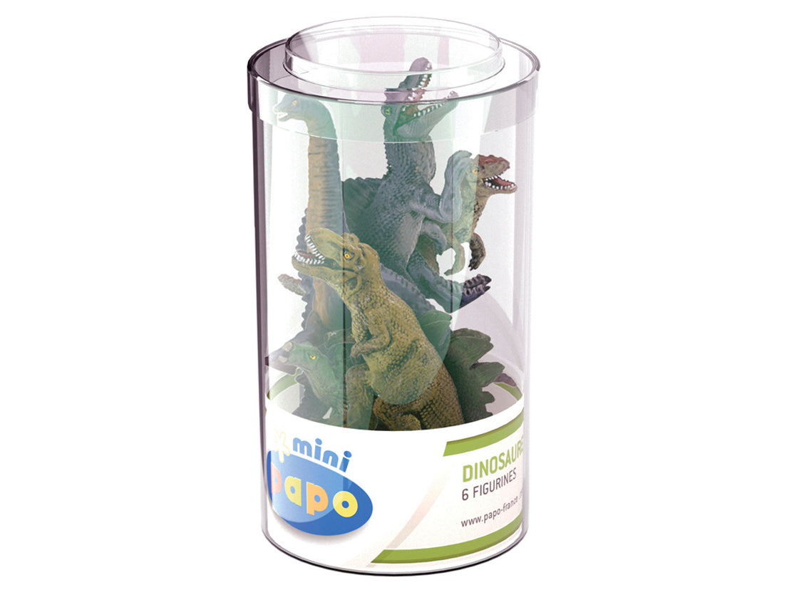 Papo - Mini PLUS Dinosaurier Set 1 (Tube, 6 pcs)