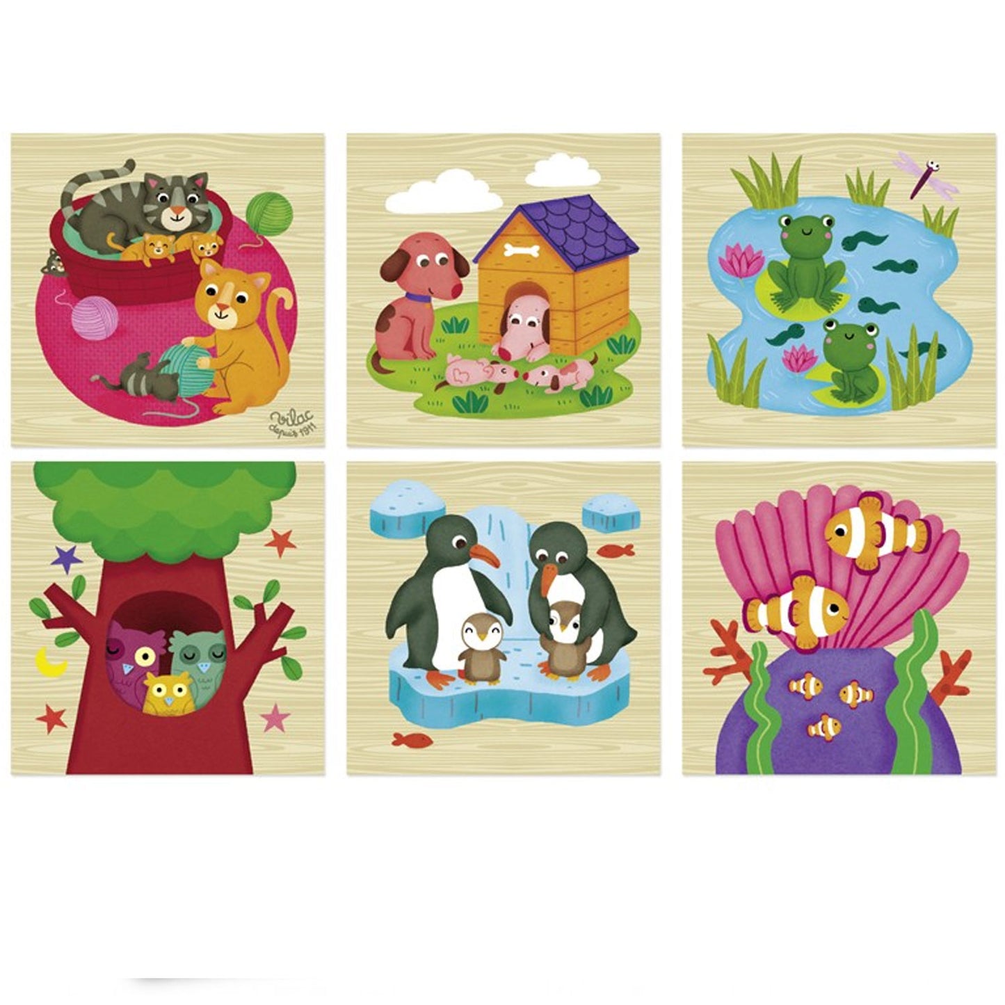 Wooden block puzzle - Animals