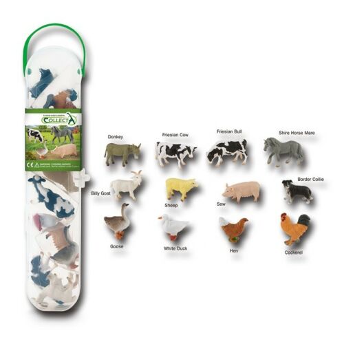 CollectA - Box med Mini Bondgårdsdjur