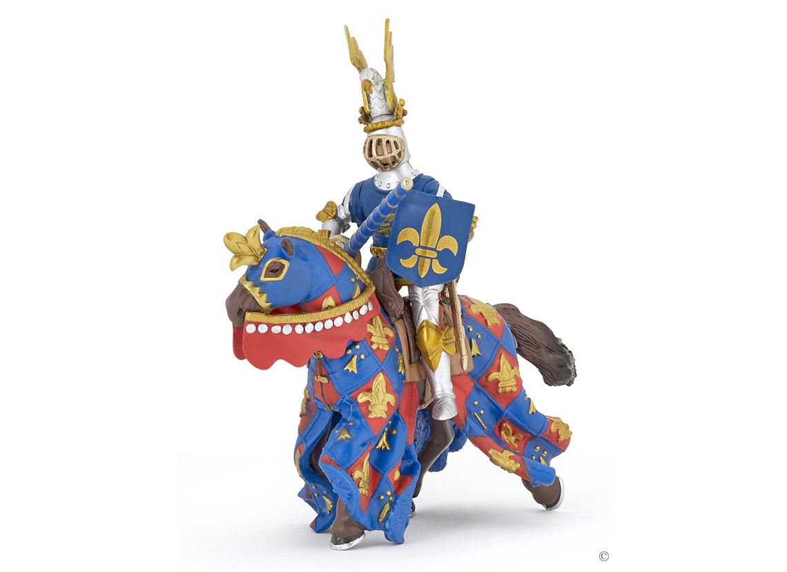 Blue knight fleur de lys