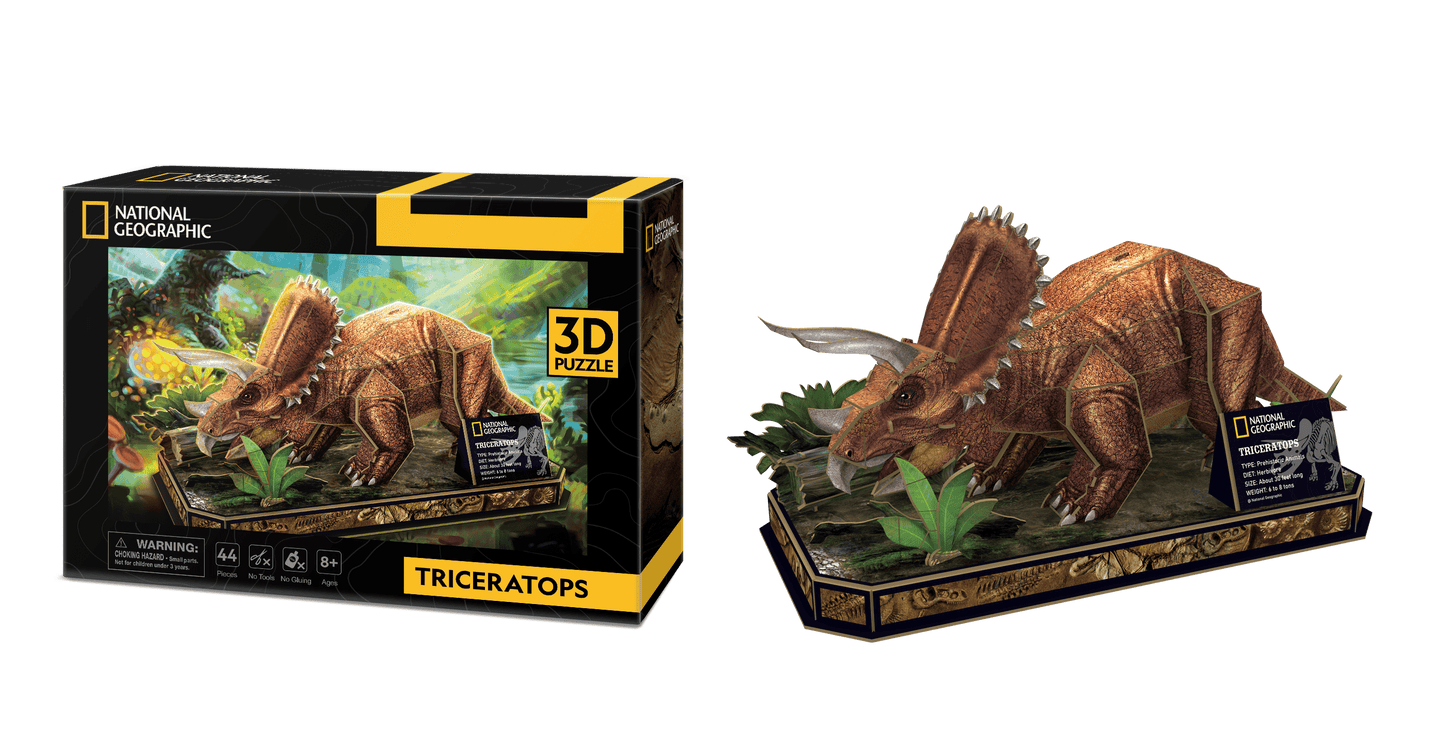 National Geographic - Triceratops 3D Pussel
