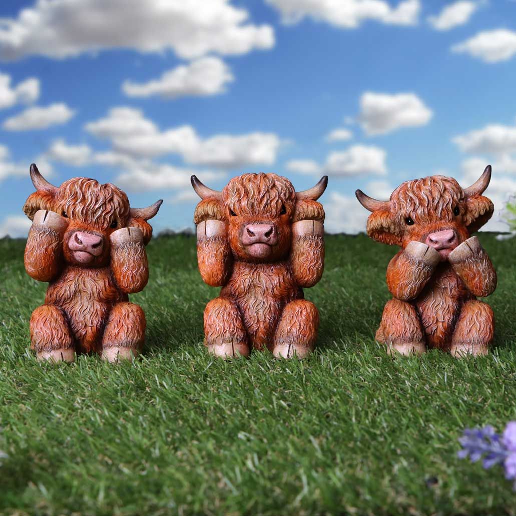 Nemesis Now - Three Wise Highland Cows