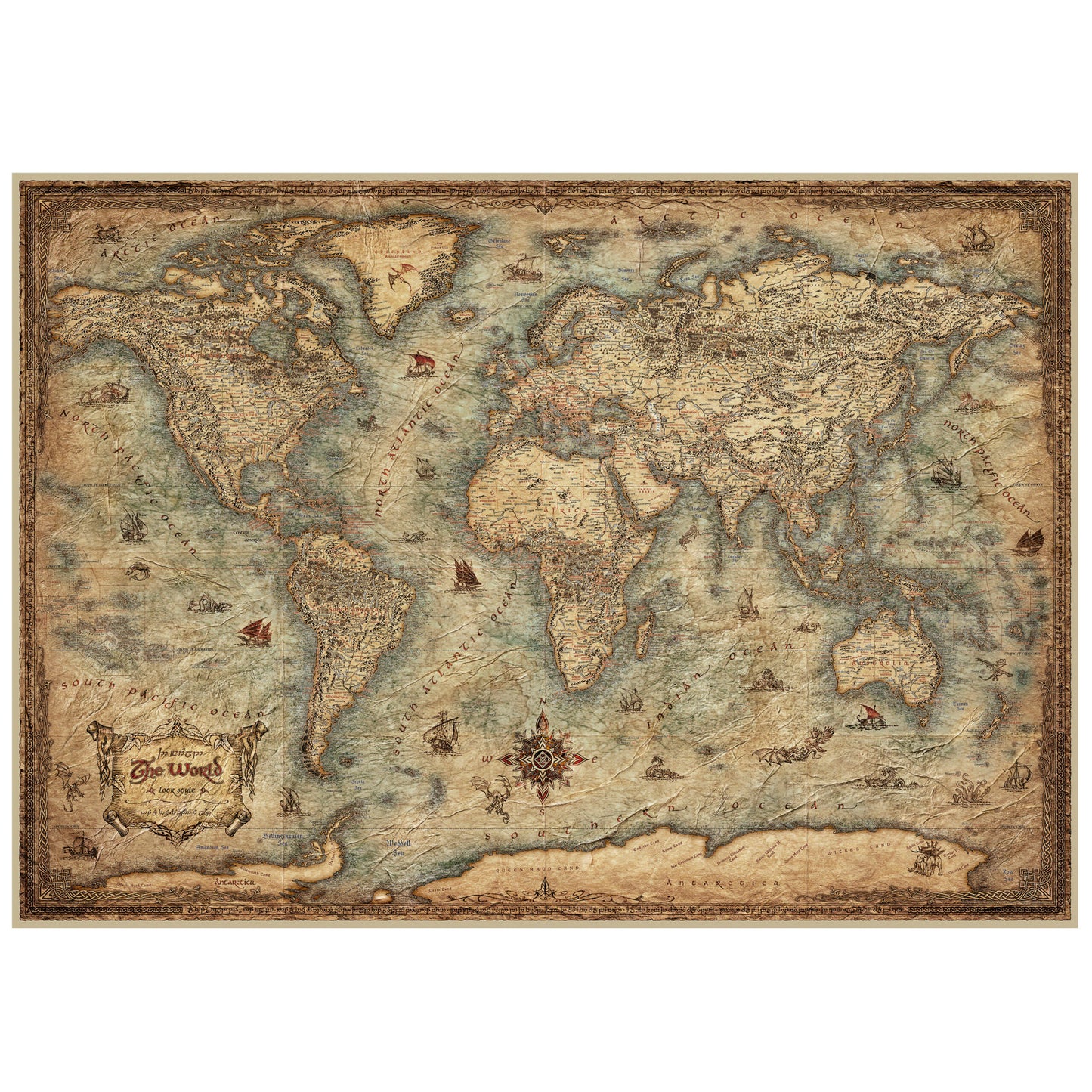Educa® – Map Of The World Pussel 3000 bitar