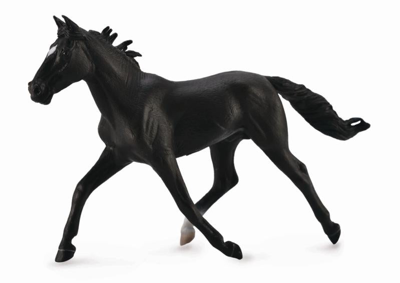 CollectA - Amerikansk travare svart hingst (Amerikansk standardhäst)