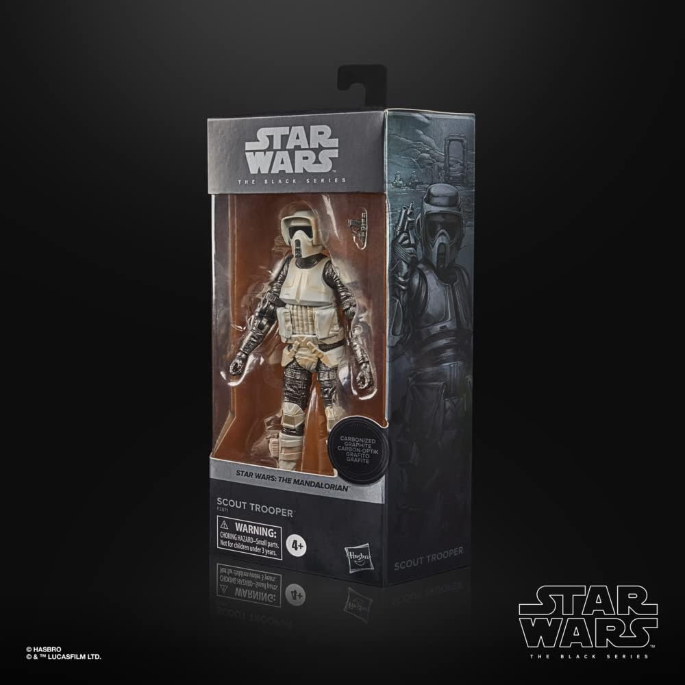 Star Wars - The Black Series - Scout Trooper Carbonized, (The Mandalorian) - Hasbro