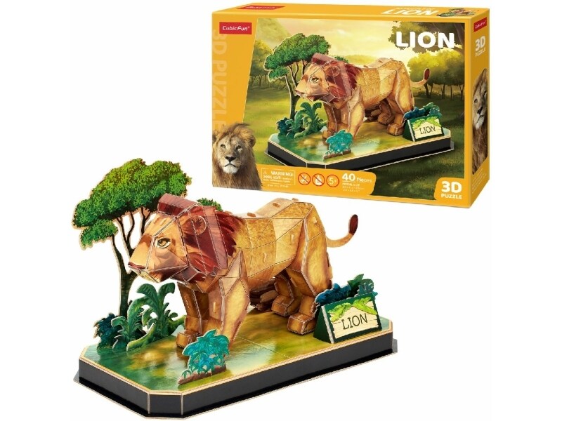 CubicFun - Lejon, 3D Pussel