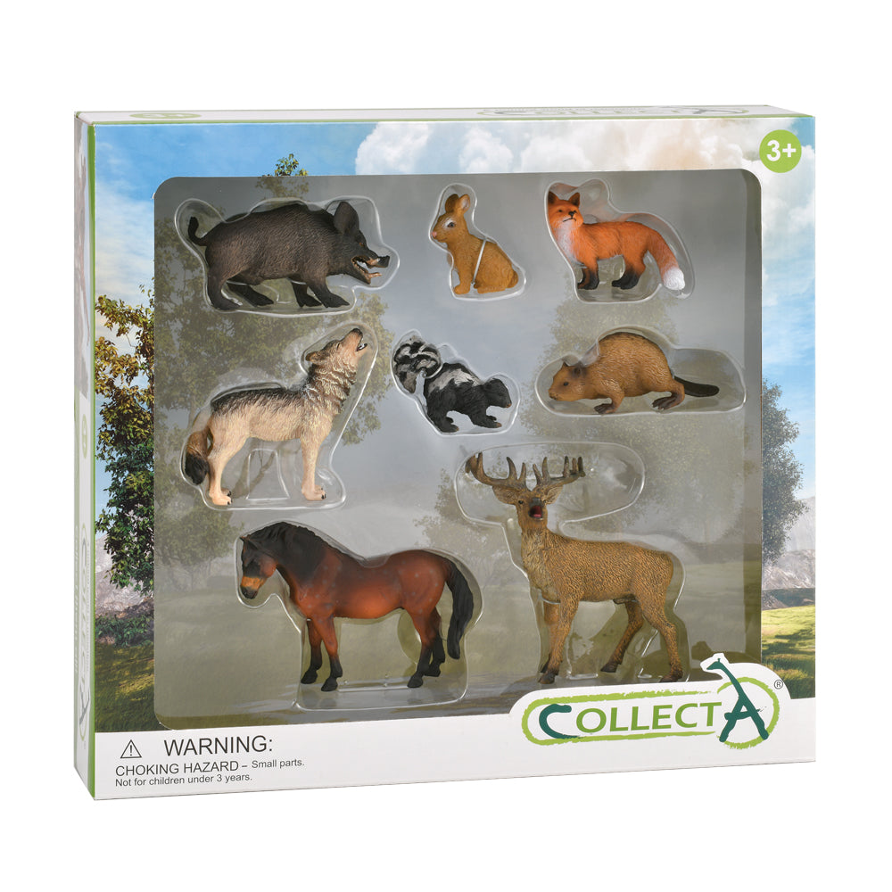 CollectA - Skogsdjur 8 st i presentbox
