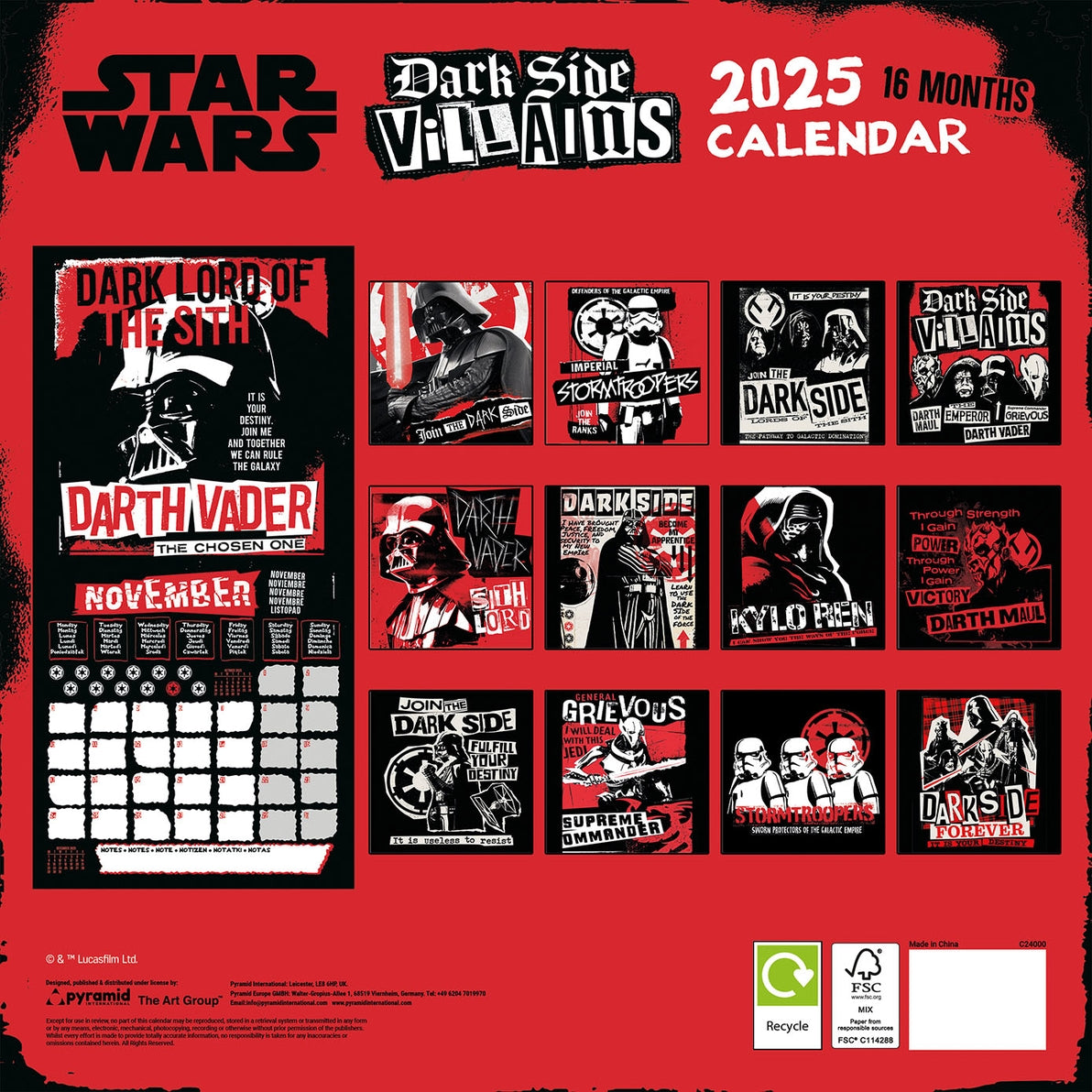 Star Wars - Villains 2025 Almanacka