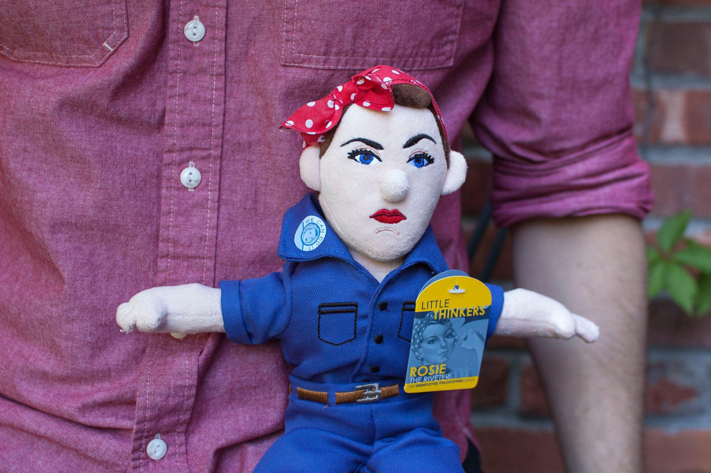 The Unemployed Philosophers Guild - Rosie the Riveter - Little Thinker Plush Doll