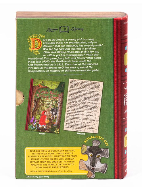 Professor Puzle - Little Red Riding Hood Jigsaw Library (double sided 96 pieces)