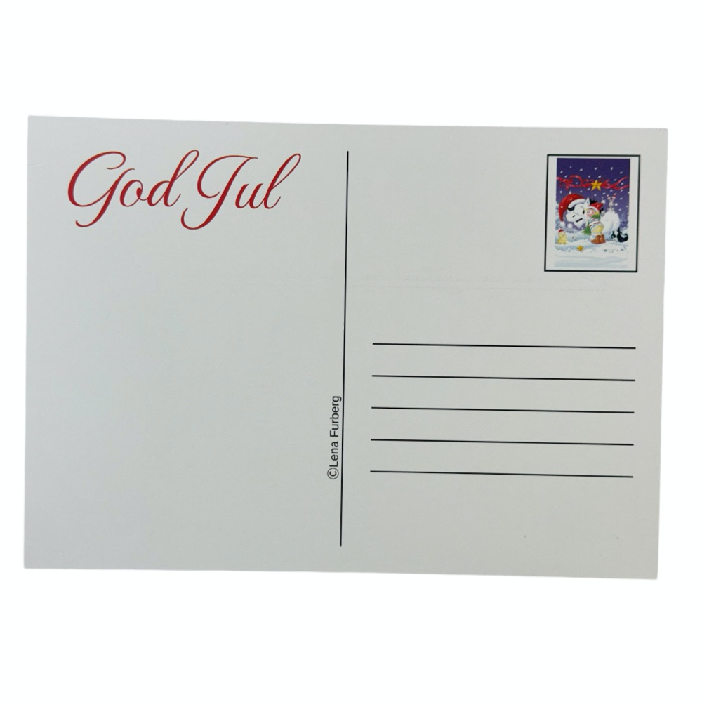 Lena Furberg - Hästen Mulle Julkort A6 - Julkram