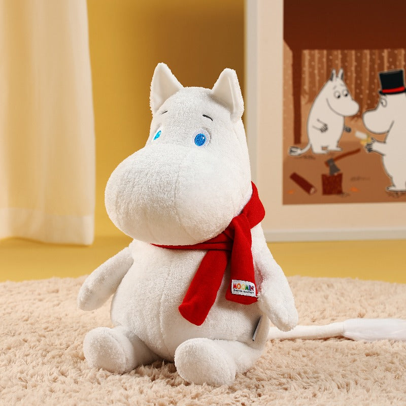 MOOMIN - Moomin Stuffed Animal With Red Scarf