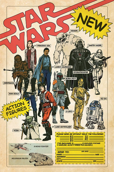Star Wars - Action Figures Maxi Poster