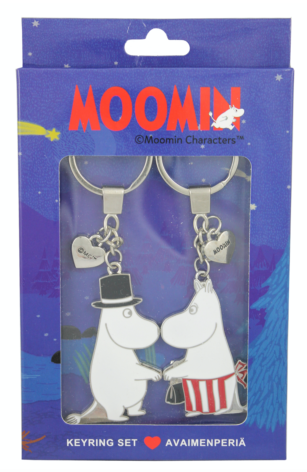 MOOMIN - Mumin Nyckelring Set - Muminpappa & Muminmamma