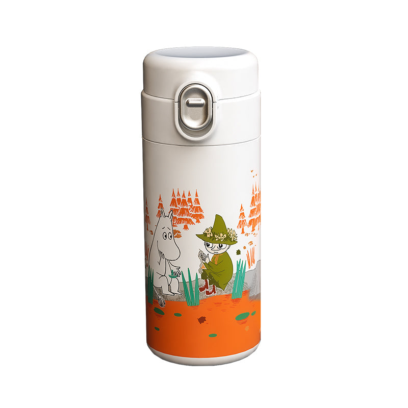 MOOMIN - Moomin Thermos bottle / Vacuum Cup 330 ml - White/Orange