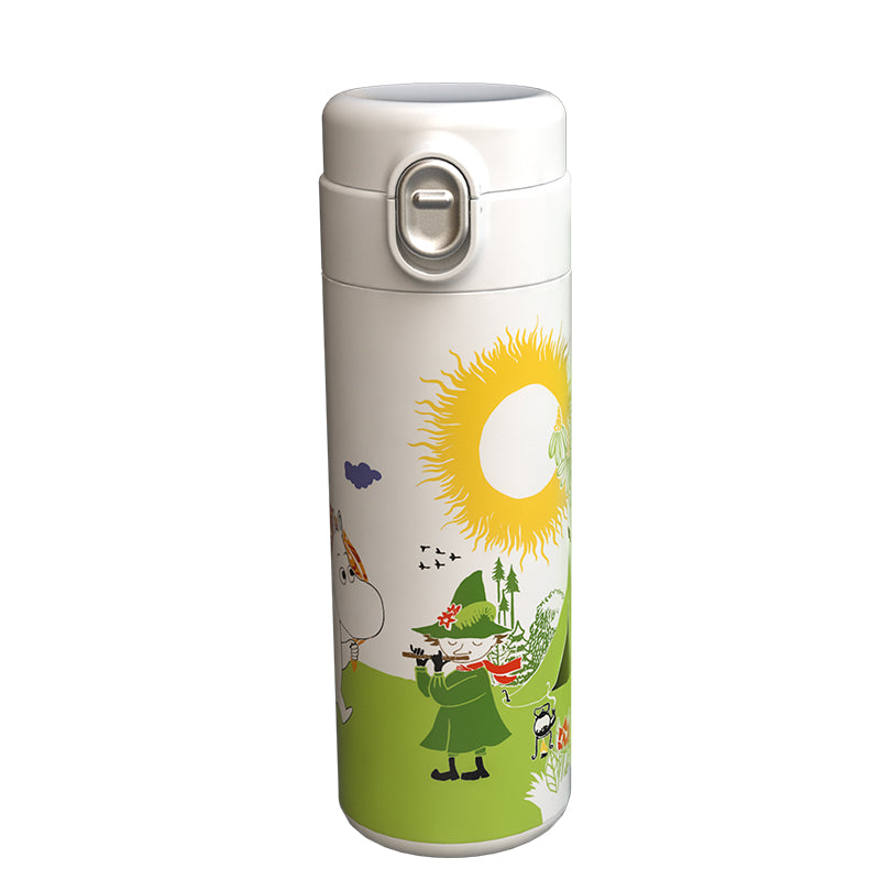 MOOMIN - Moomin Thermos bottle / Vacuum Cup 420 ml - White/Green