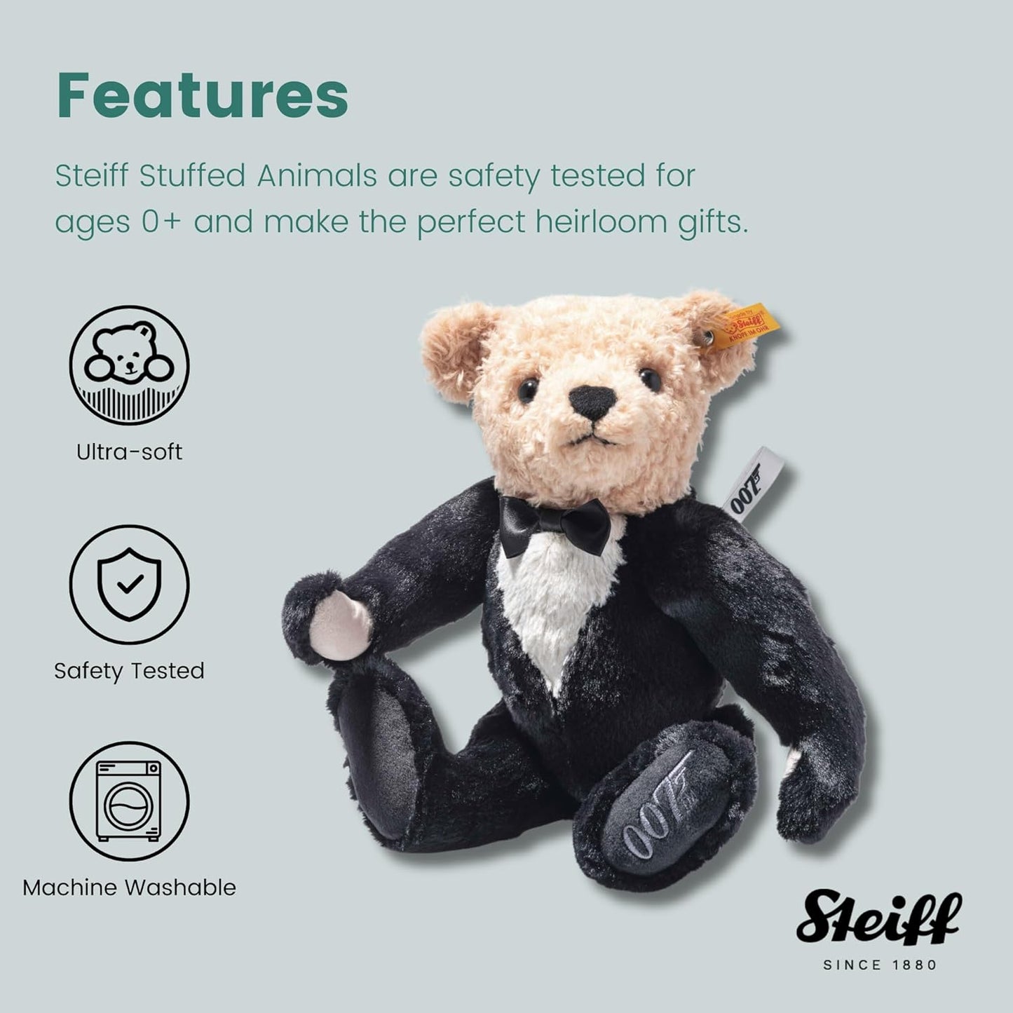 Steiff - James Bond Teddy Bear Gosedjur