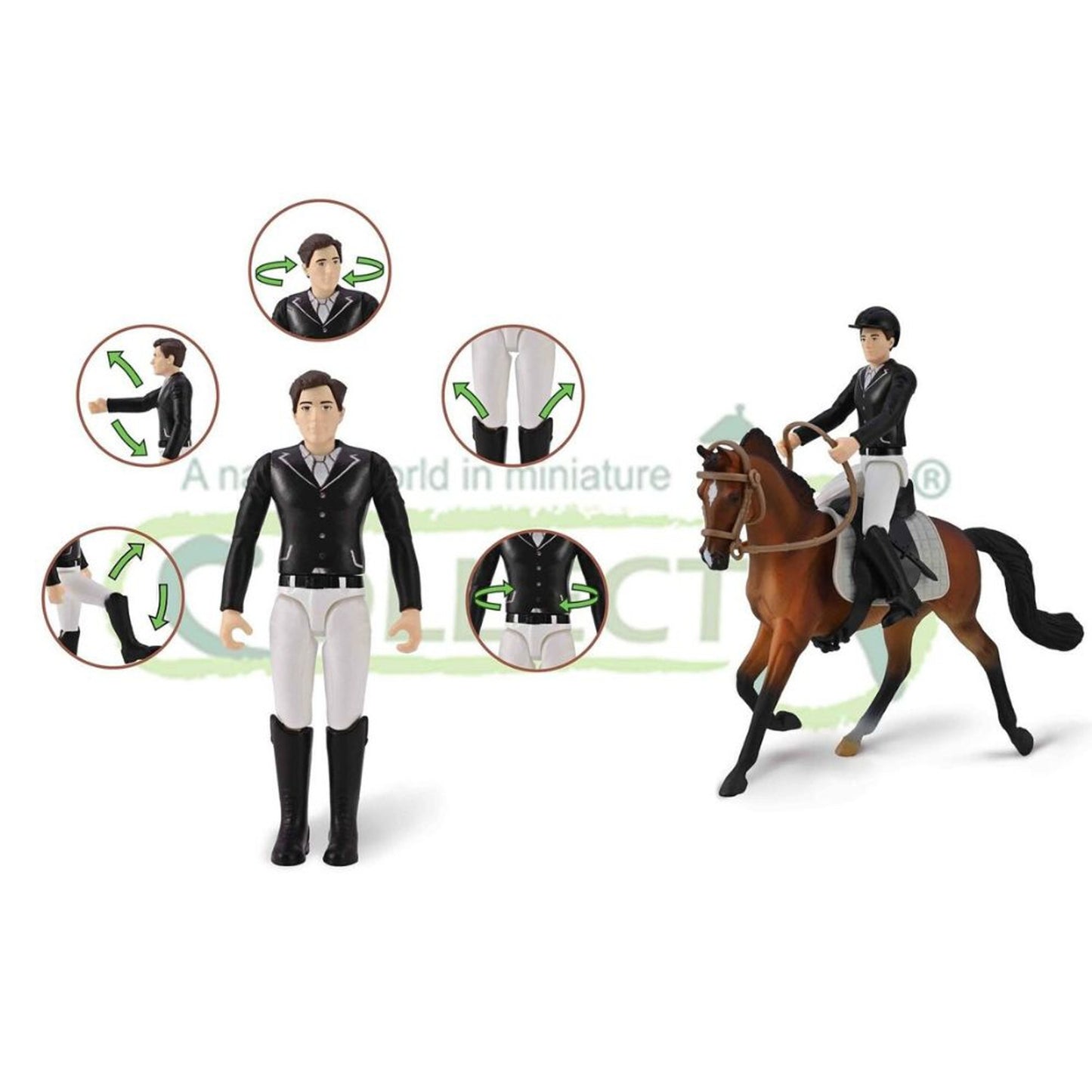 CollectA - Turnerryttare med ridhjälm