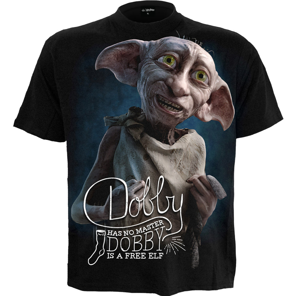 DOBBY - Front Print T-Shirt Svart