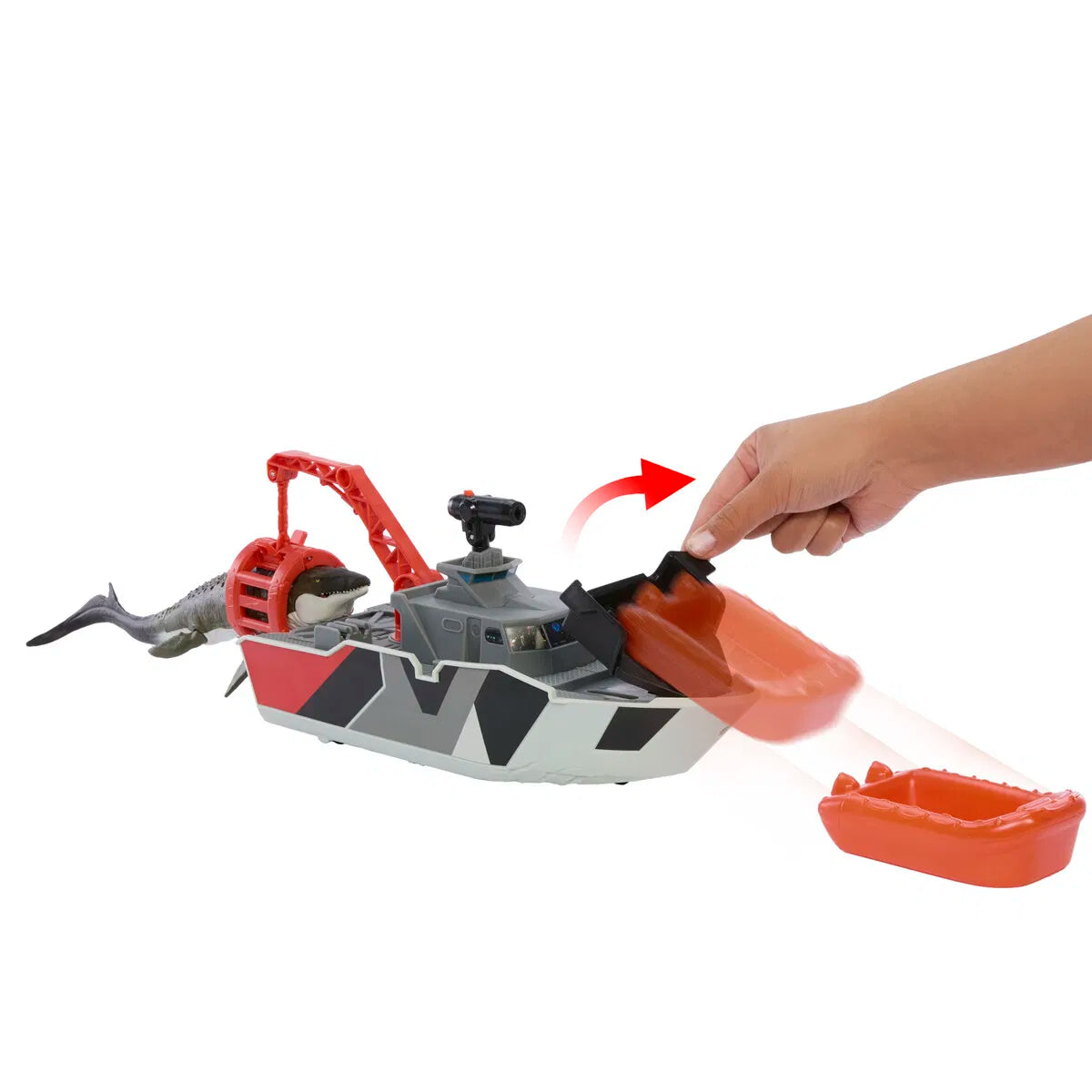 Jurassic World Rebirth - Mosasaurus Rescue Action Boat