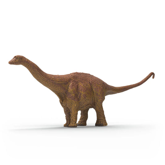 Schleich Brontosaurus figur med lång hals och svans, realistisk modell av stor växtätande dinosaurie.