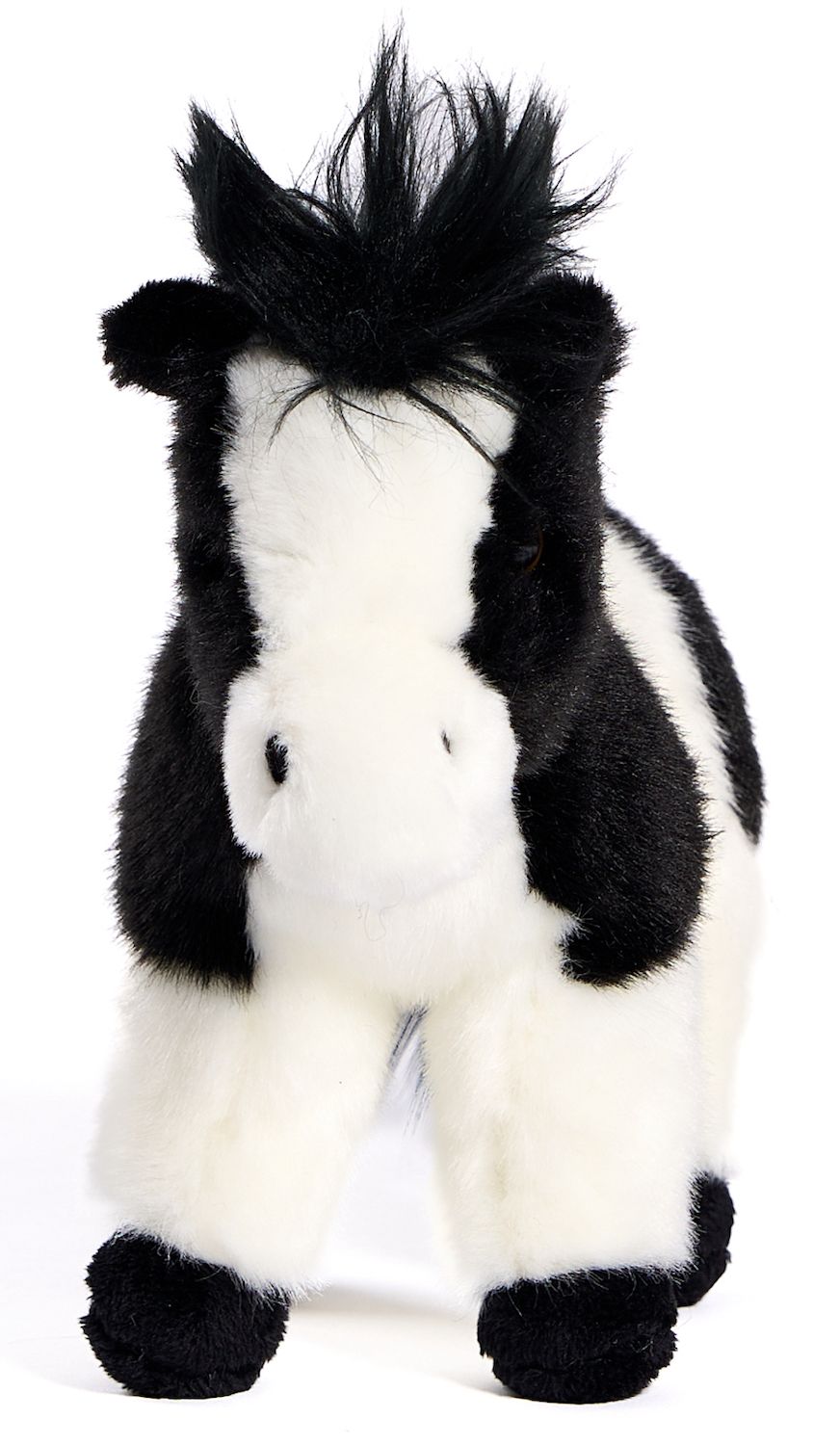 Uni Toys - Häst Svart & Vit (Stående) Gosedjur