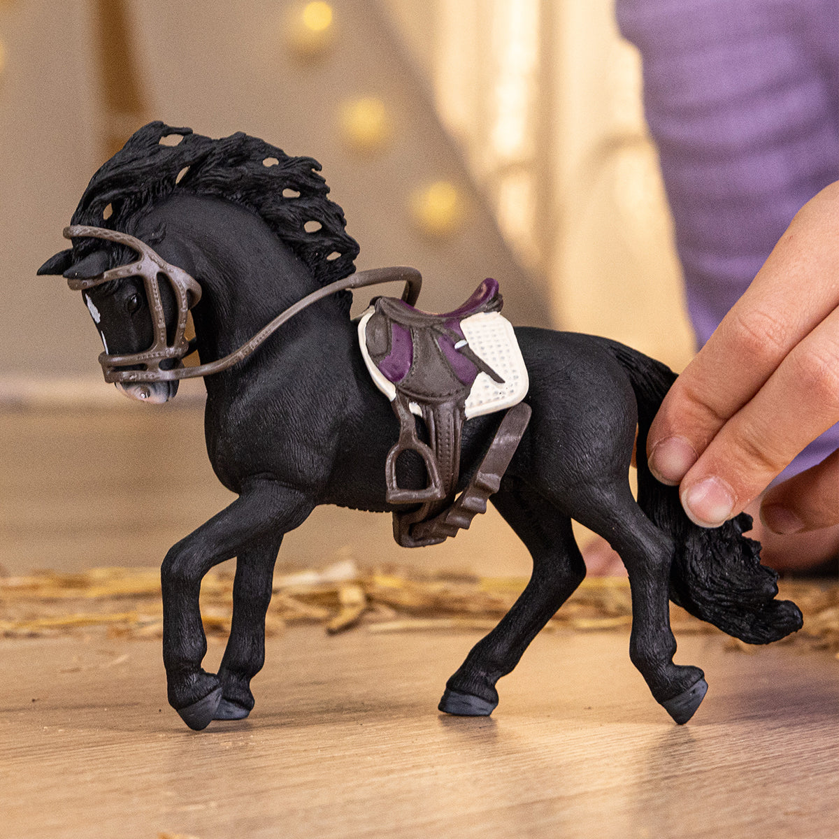 Schleich - Pura Raza Española hingst med sadel och träns