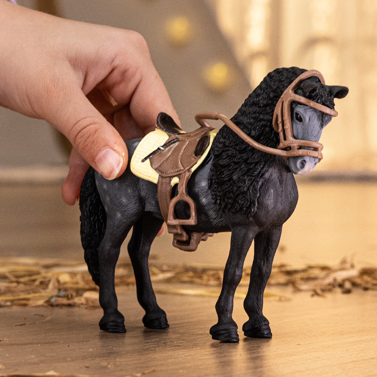 Schleich - Pura Raza Española sto med sadel och träns