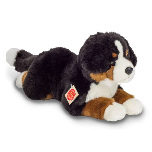 ”Hermann Teddy Berner sennenhund – mjukt 44 cm gosedjur med realistiska detaljer och fluffig päls.”