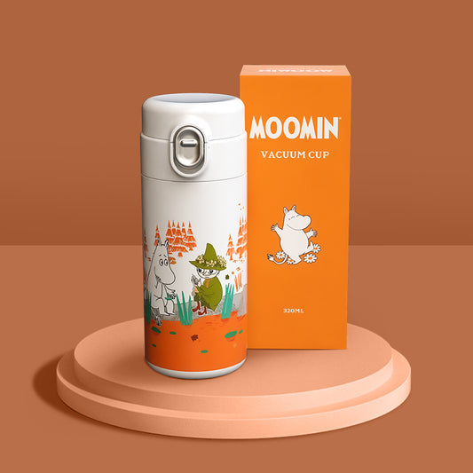MOOMIN - Moomin Thermos bottle / Vacuum Cup 330 ml - White/Orange