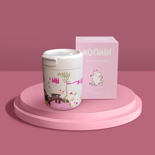 MOOMIN - Moomin Thermos Mug / Vacuum Cup 320 ml - White/Pink