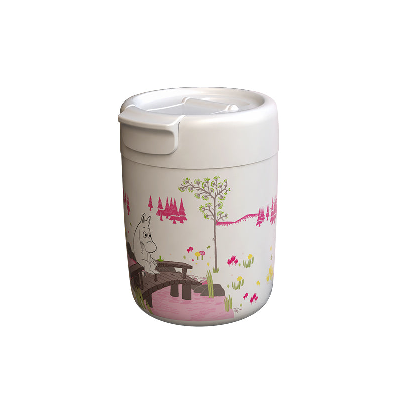MOOMIN - Moomin Thermos Mug / Vacuum Cup 320 ml - White/Pink