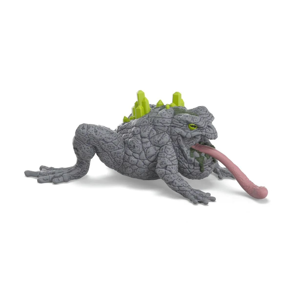 Schleich ELDRADOR® CREATURES Stenpadda med grå stenliknande hud, giftgröna kristaller och handmålade detaljer.