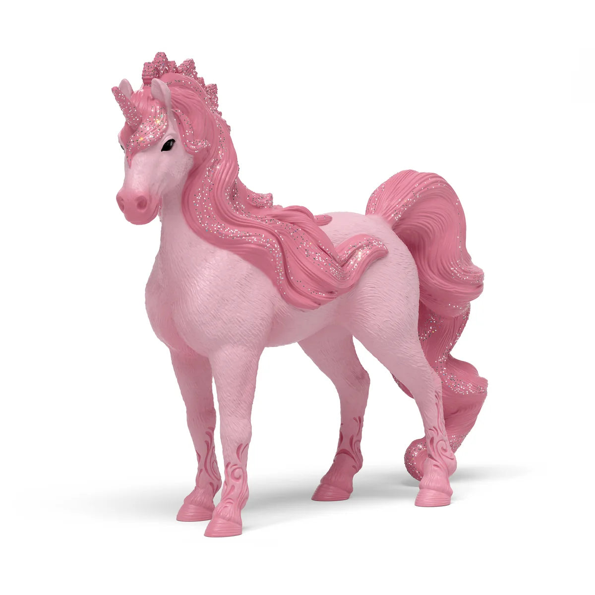 Schleich Enhörningssto Cassiopeia med rosa päls, glittrande man, stjärndekorationer och handmålade detaljer från BAYALA®.