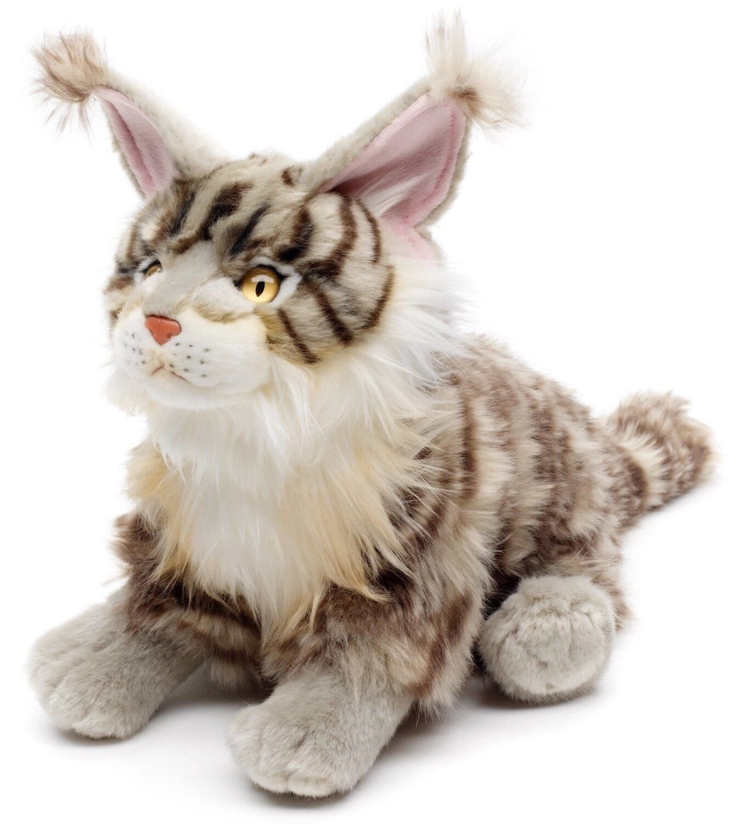 Uni Toys - Maine coon katt, sittande (grå) Gosedjur
