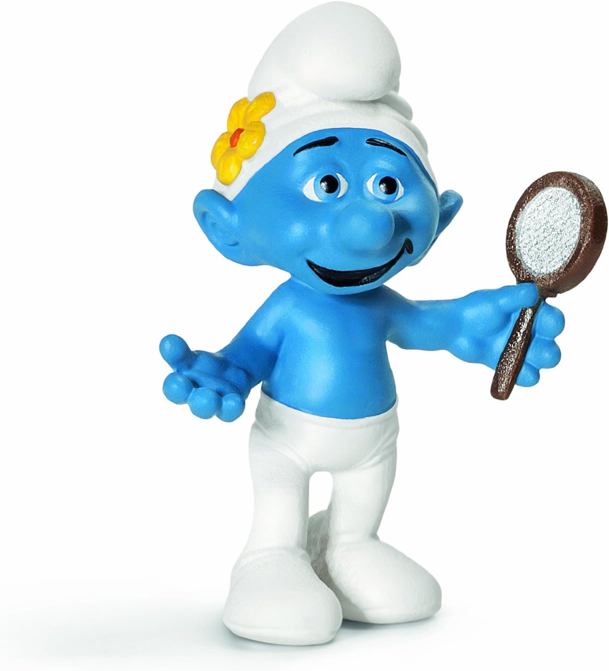 Schleich Kokettsmurfen (20756), handmålad Smurffigur med charmig pose från The Smurfs™ Collection.